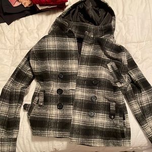 Black Flannel Coat